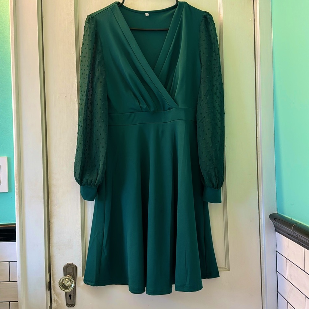 Green formal dress
